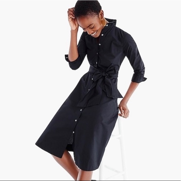 J. Crew Dresses & Skirts - J. Crew Tie Waist Shirt Dress in Cotton Poplin 18